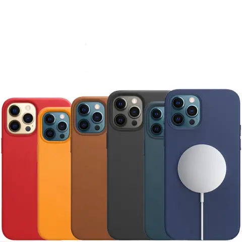 Leather Phone Case 12 Protective Cover Magnetic