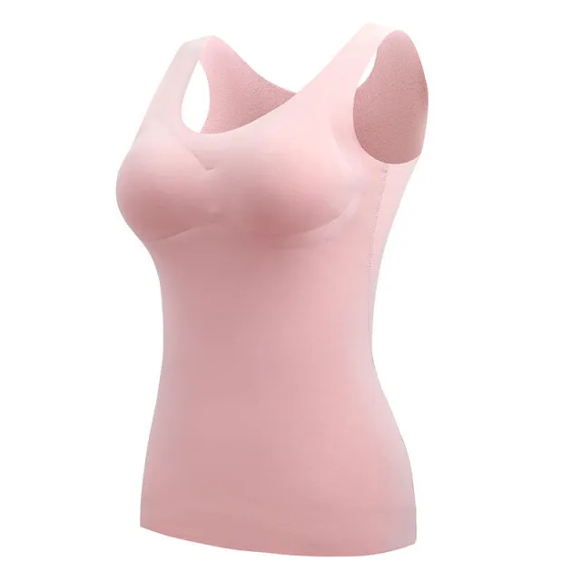 Women's Solid Color De Velvet Thermal Underwear Pink - Shop at LoveMi