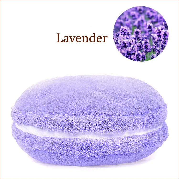 French Macaron Round Cake Creative Pillow Cushion - 9 Lavender