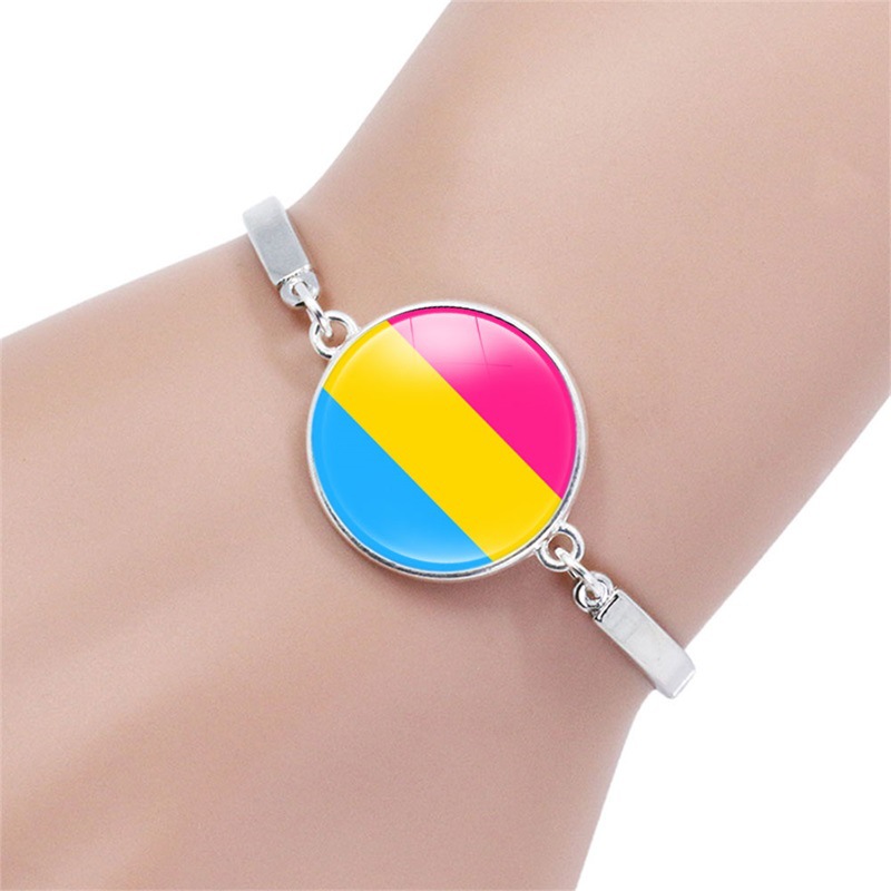 Rainbow Strip Time Gem Bracelet Alloy Bracelet
