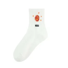 Women's Spring And Autumn Winter Cotton Socks - White - View 1