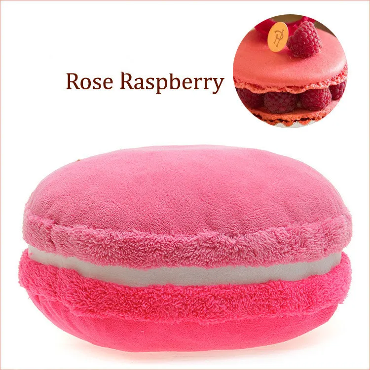 French Macaron Round Cake Creative Pillow Cushion - Gradient Powder