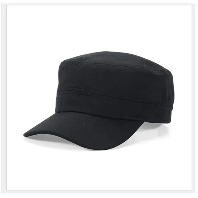 Korean Style Trendy Hat Summer Outdoor Breathable Flat Top Light Board Hat Black - Shop at LoveMi