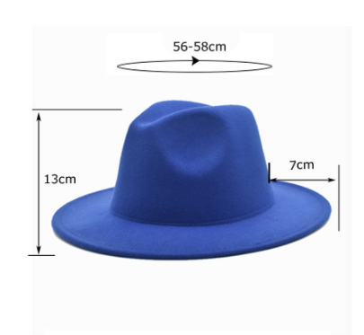 Flat Brim Jazz Hat Men's European And American Popular Hat