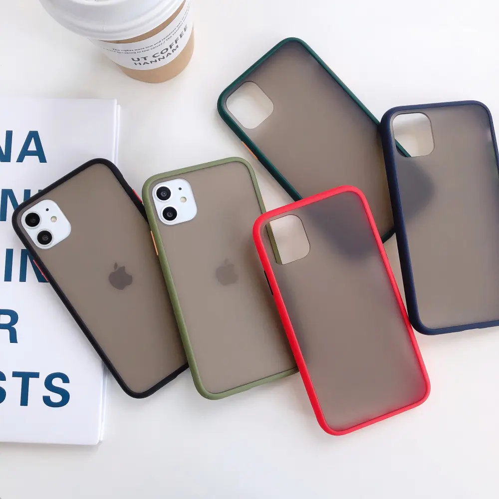 Contrasting Color Skin-feeling Shell Two-color Protective Cover