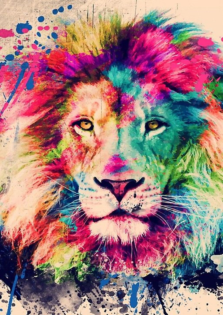 Diamond Painting Animal Round Diamond Full Diamond Beauty
