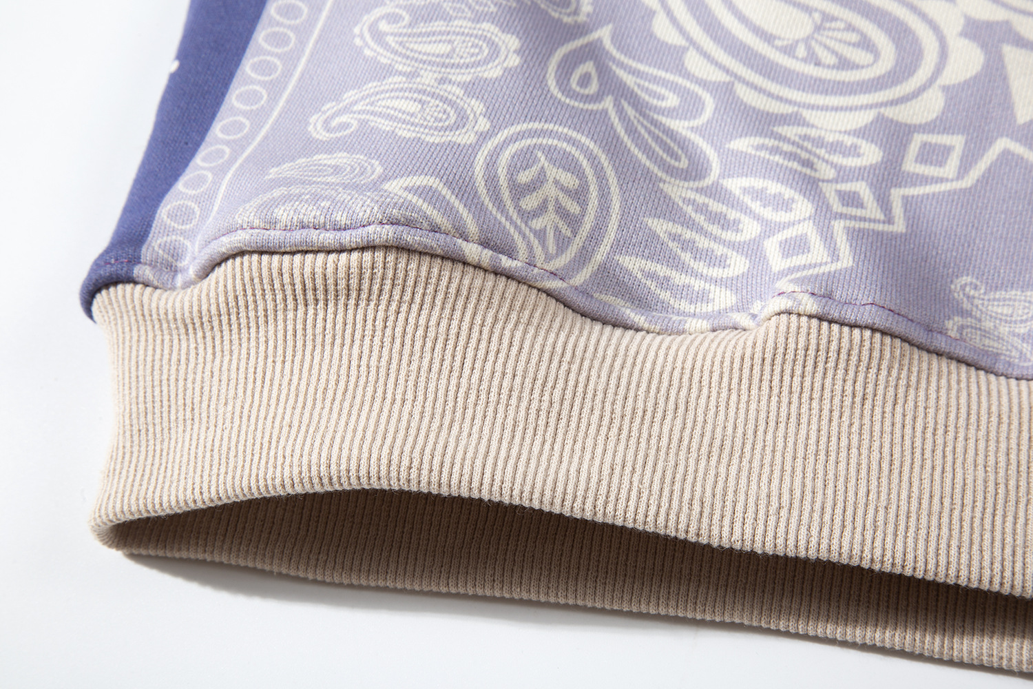 Men And Women Same Style Street Hip-Hop Rap Crew Neck Pullover Quilted Sweater