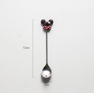 Dark Red Cartoon Spoon