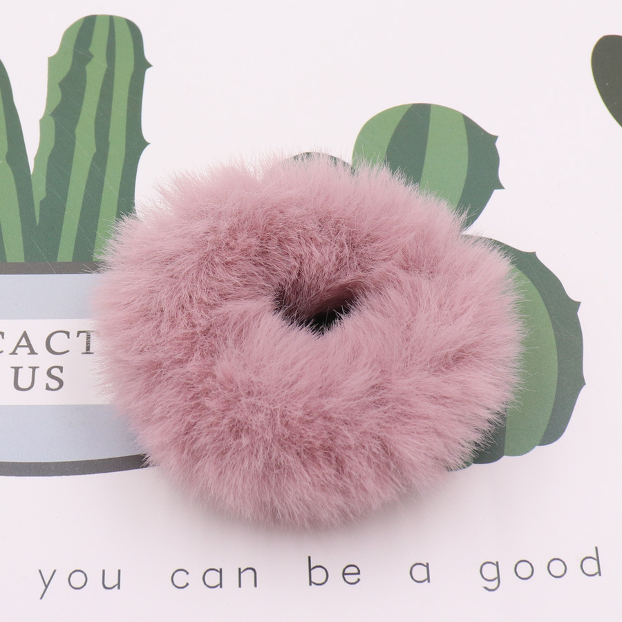 New Fur Fur Ball Imitating Rabbit Hair Loop Leather Powder - Shop at LoveMi