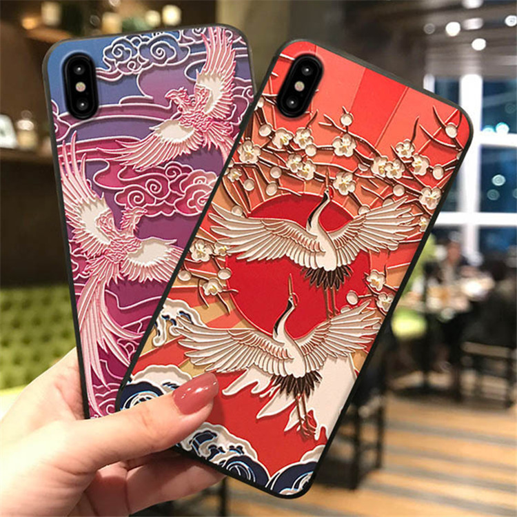 New Year Carp Leap 11 relief Anti-fall Custom Mobile Phone Case