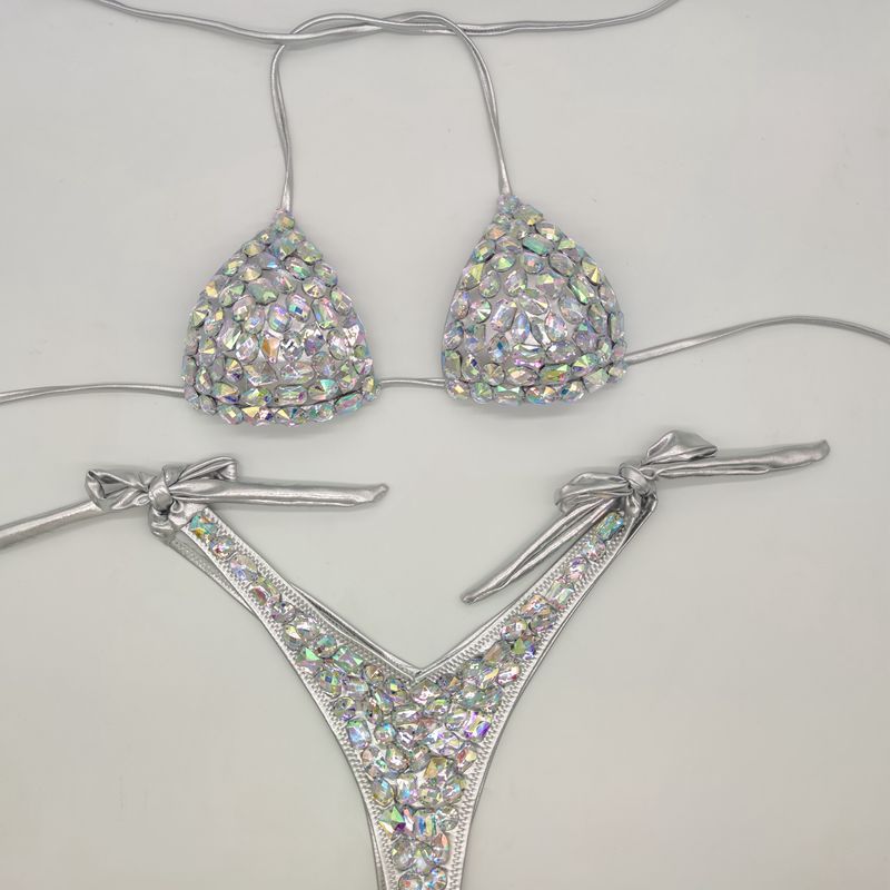 The New Sexy Female In Sparkling Stone Swimsuit