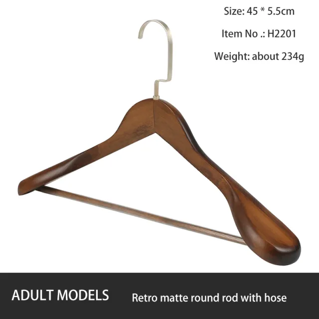 Solid Wood Hangers, Clothing Stores, Hotels, High end Wooden B - Shop at LoveMi