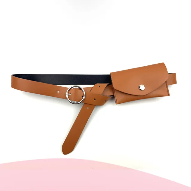 Fashion All Match Belt Female Ins Wind Waist Bag Camel - Shop at LoveMi