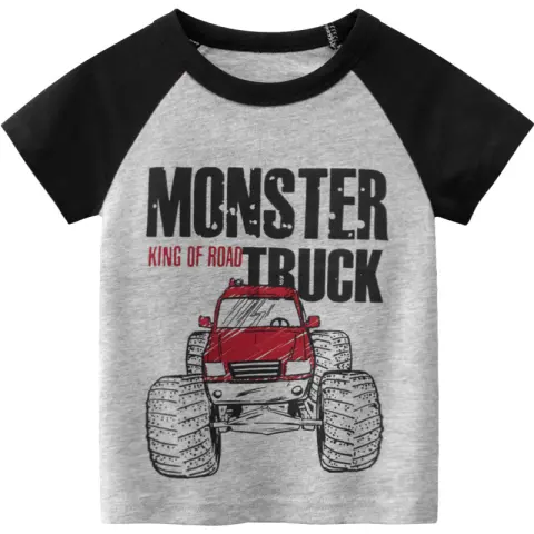 New Boys' Short Sleeve Tops Korean T-shirt Kids Clothes