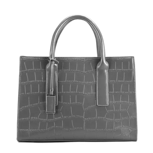 Handbag Fashion Large Capacity Pattern One Shoulder Messenger Big Bag Grey - Shop at LoveMi