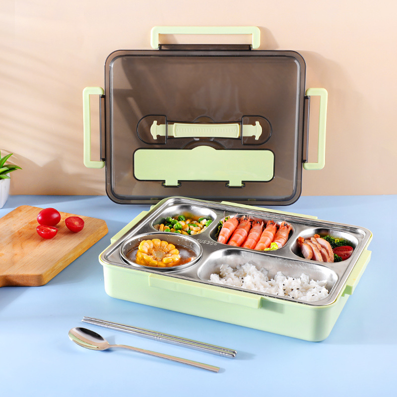 Stainless Steel Multi-Compartment Insulated Lunch Box