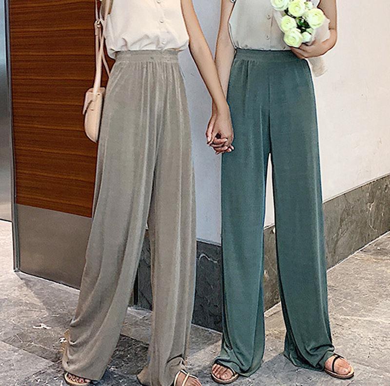 High-waisted Loose and Thin Mopping Pants