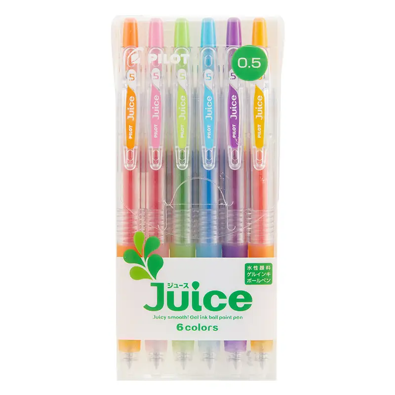 Official Direct Juice Baiguole Gel Pen 0.5 6 Colors