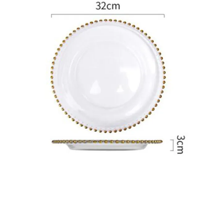 Bone China Western Food Household Round Plate White - Shop at LoveMi