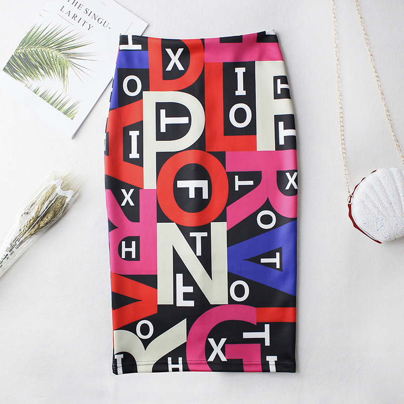 European And American Style Wrapped Hip Skirt Ladies Mid Skirt