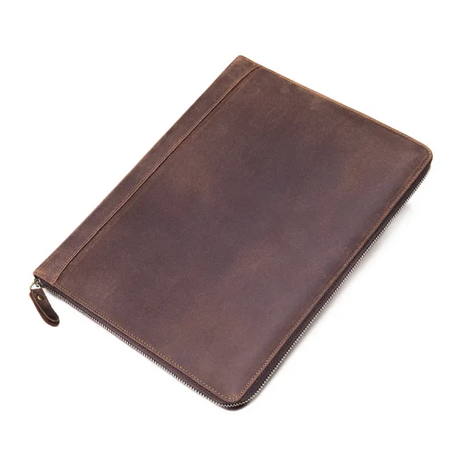First Layer Leather Computer Tablet Case Coin Wallet Coffee - Shop at LoveMi