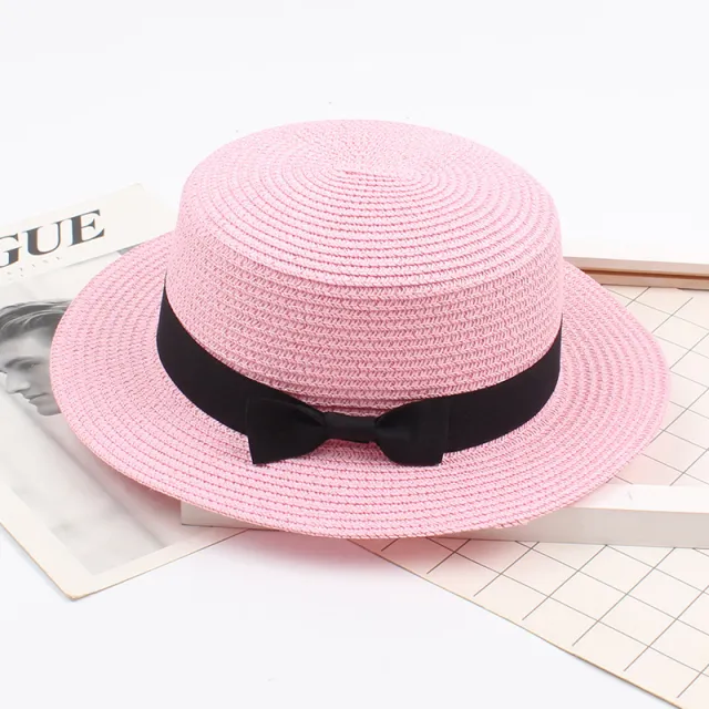 Summer New Style Bow Beach Sun Hat Women Pink - Shop at LoveMi