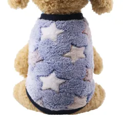 Winter Sleeveless Cute Pet Small Dog Dog Clothes - Navy Star - View 1