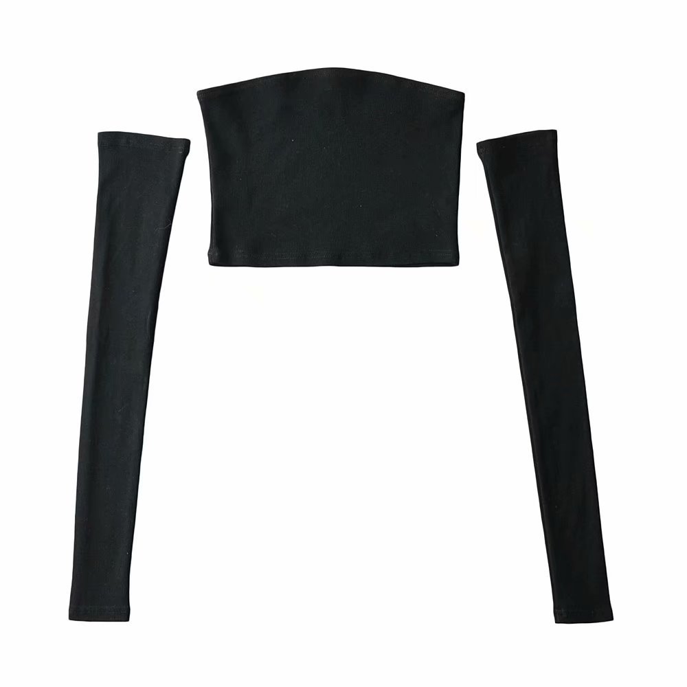 Summer New Style Korean Chic Slim Sexy Long Sleeve T-Shirt Women