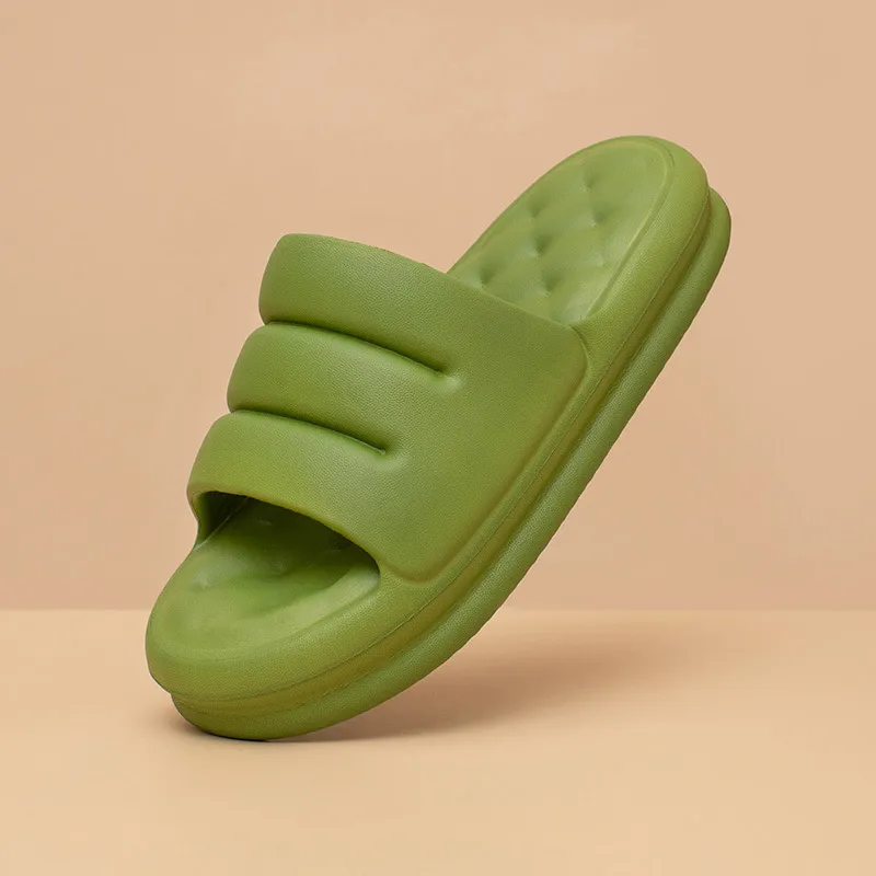 Summer Slippers Women Home Shoes Bathroom Slippers - Green