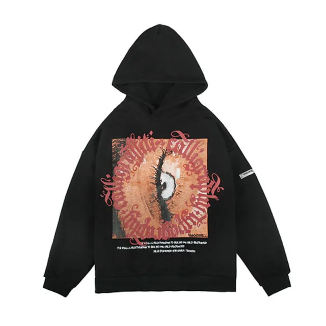 Autumn And Winter Plus Velvet Tide Brand Loose Bf Wind Hoodie Jacket Black - Shop at LoveMi
