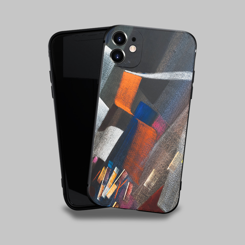 Funda protectora pintura óleo abstracta antigolpes silicona