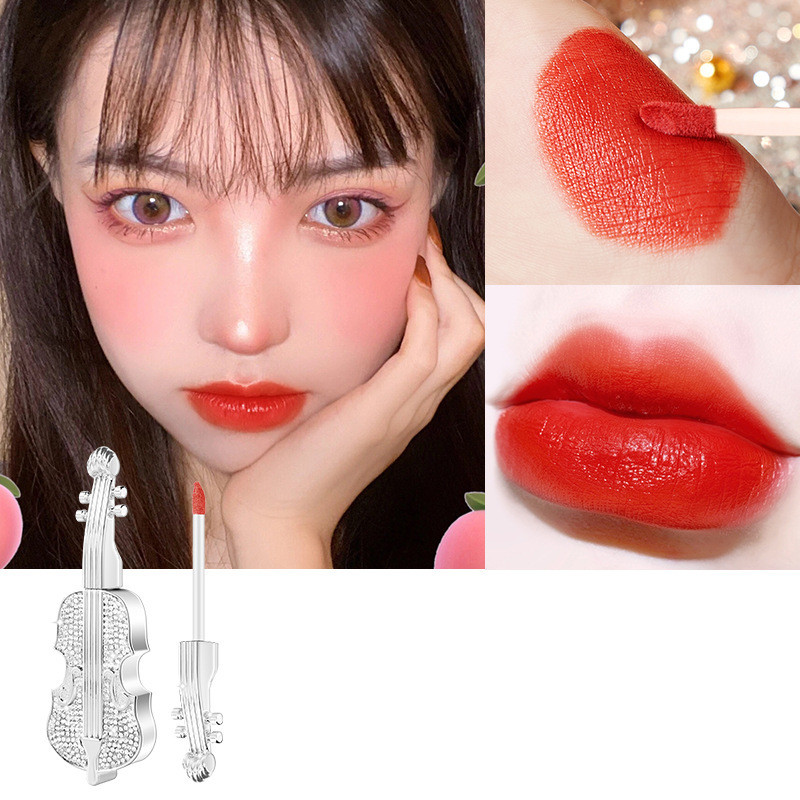 Violin Soft Mist Velvet Air Lip Glaze Is Not Easy To Fade Lipstick 603Style - Shop at LoveMi