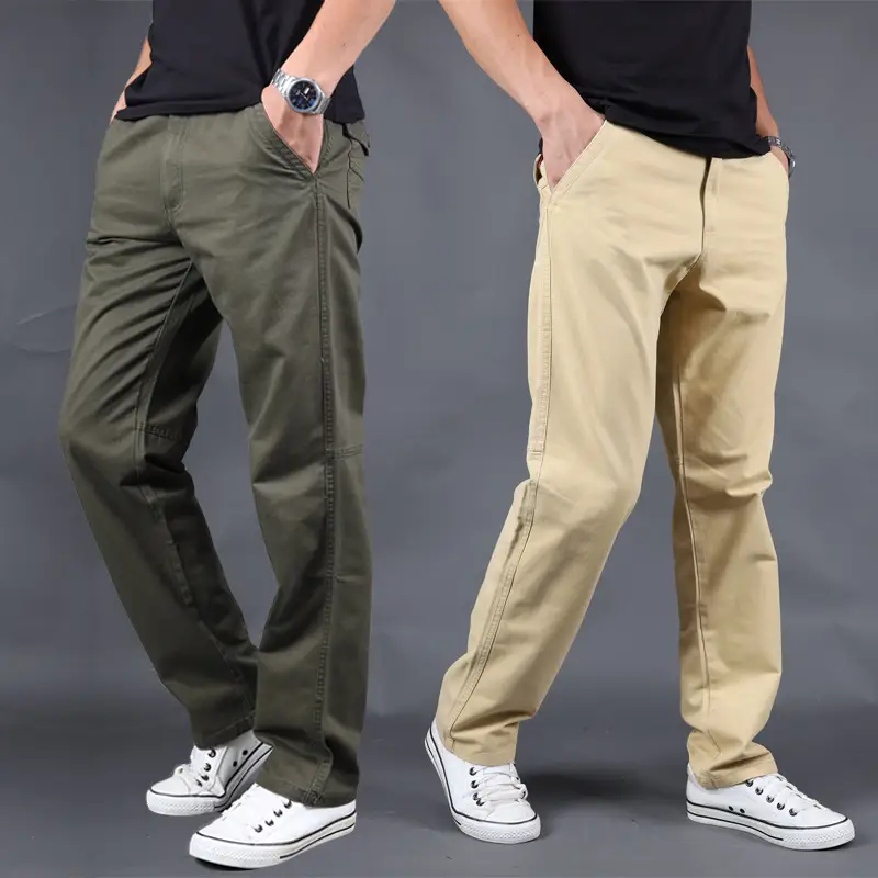 Casual Men's Plus Size Cotton Trousers Overalls