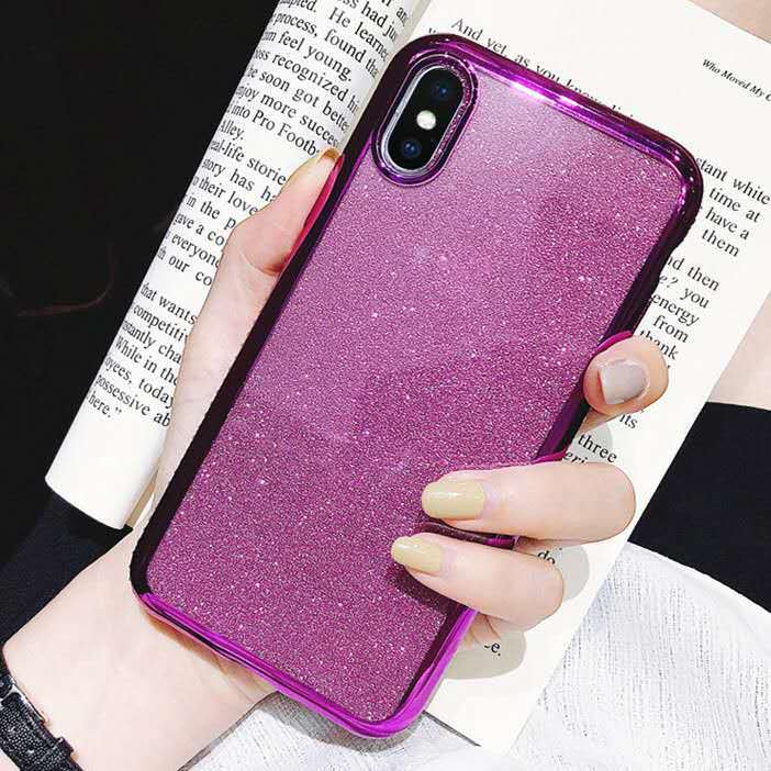 The Protective Shell Is Suitable For Xs Max Electroplating Glitter Sequins