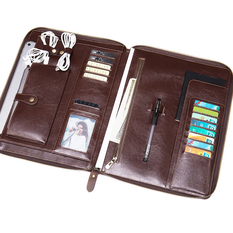 First Layer Leather Computer Tablet Case Coin