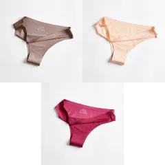 Ice Silk Seamless Low-rise Sexy Girl In Briefs - 20Style - View 1