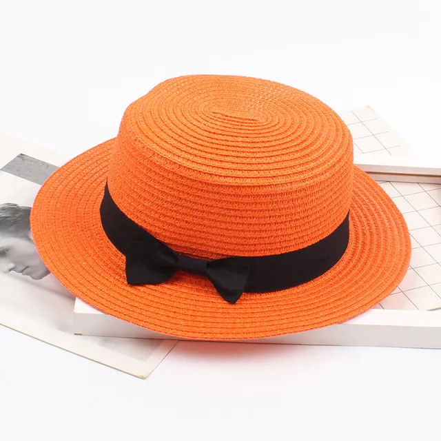 Summer New Style Bow Beach Sun Hat Women Orange - Shop at LoveMi