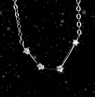 Twelve Zodiac S925 Sterling Silver Necklace Lady