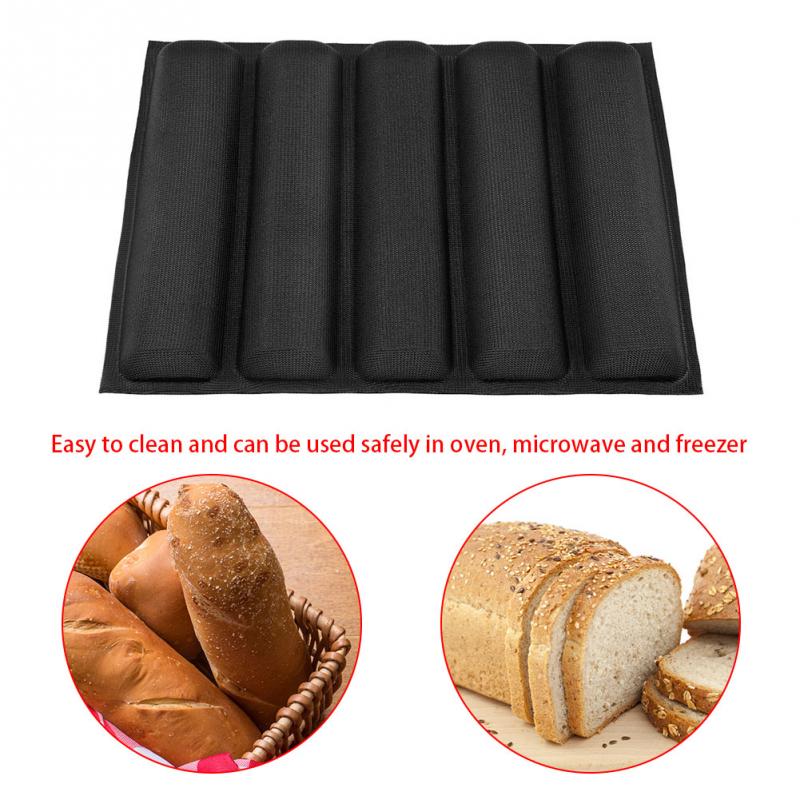 High Temperature Resistant Baguette Silicone Glass Fiber Mesh Bread Mold