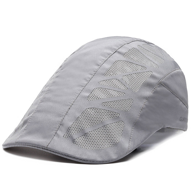 Men Mesh Beret Hat Summer Breathable Quick Dry For Women Newsboy Detective Gorra Boy Chef Restaurant Work Casquette — foto 5