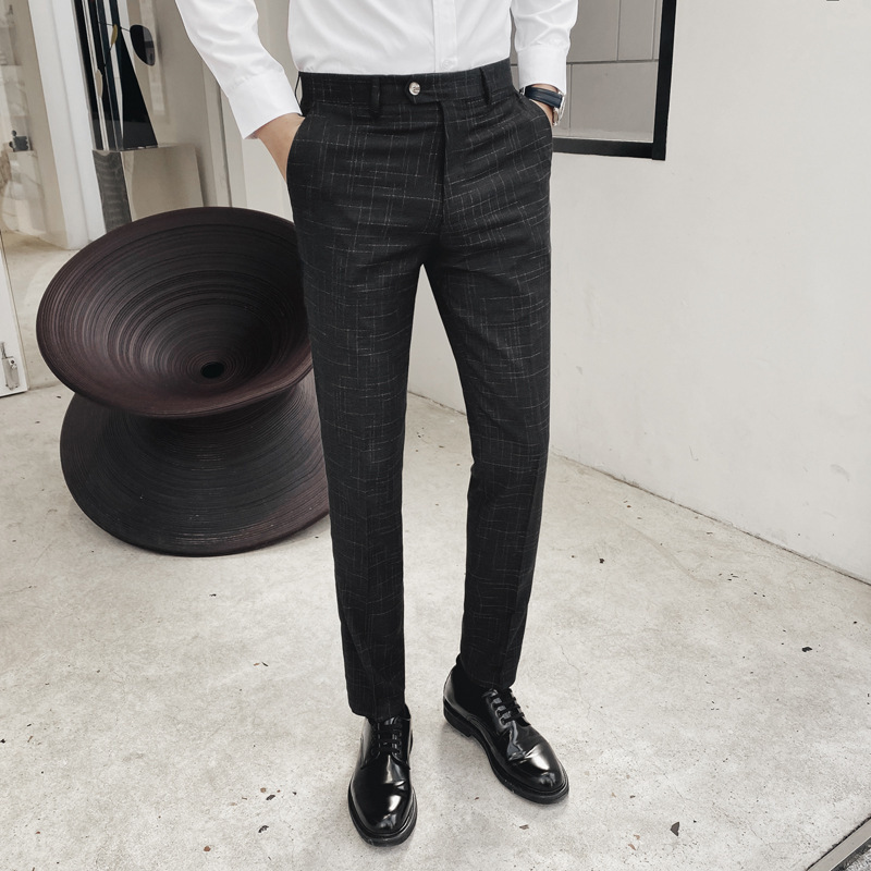 Trendy Men's Fashion Straight Trousers Business Men's Casual Pants