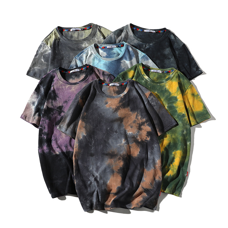 Printed T-Shirt Hong Kong Style Loose Large Size Thin Casual T-Shirt Undershirt
