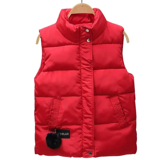 Women Vest Mandarin Collar Sleeveless Short Coat Women Jacket Waistcoat Female Plus Size Red - Shop at LoveMi