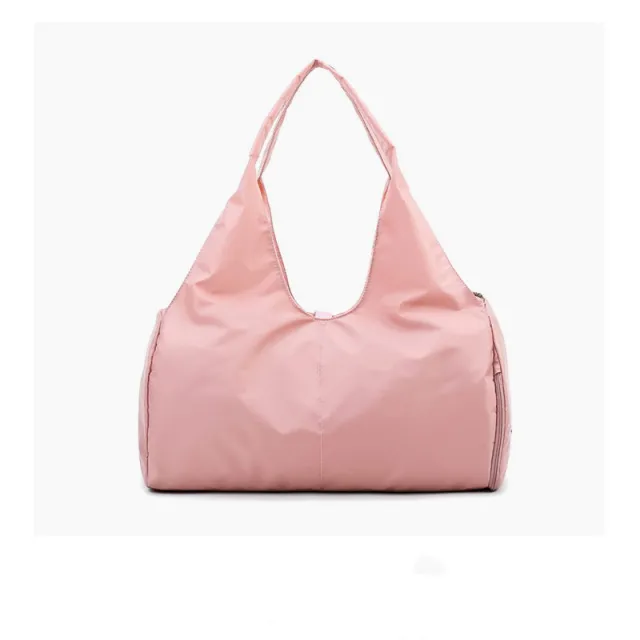 Pure Color Waterproof Fashion Sports Shoulder Bag Pink - Shop at LoveMi