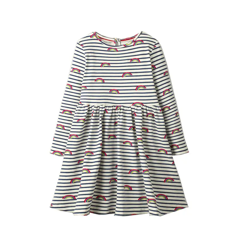 European and American Children's Print Dress