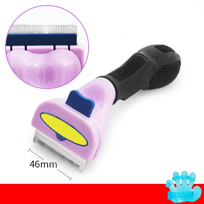 Dog Comb Method Fighting Corgi Labrador Pet Dog Hair Brush - A4