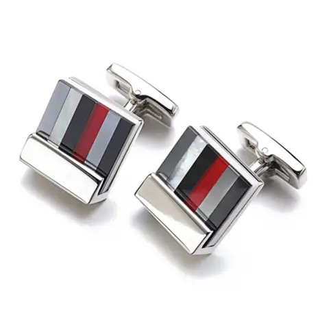 Stained Glass Square Cufflinks Business Shirt French
