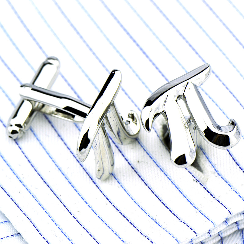 Greek Letter Pi Cufflinks, picture 2 of 3