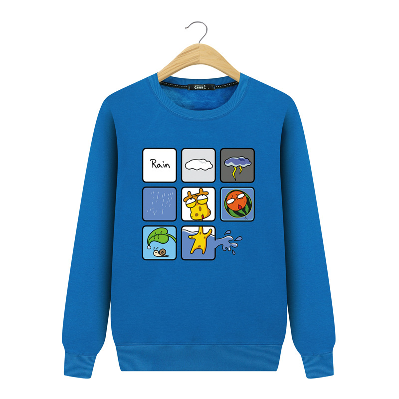 Round Neck Printed Student Youth Couple Sports Jacket