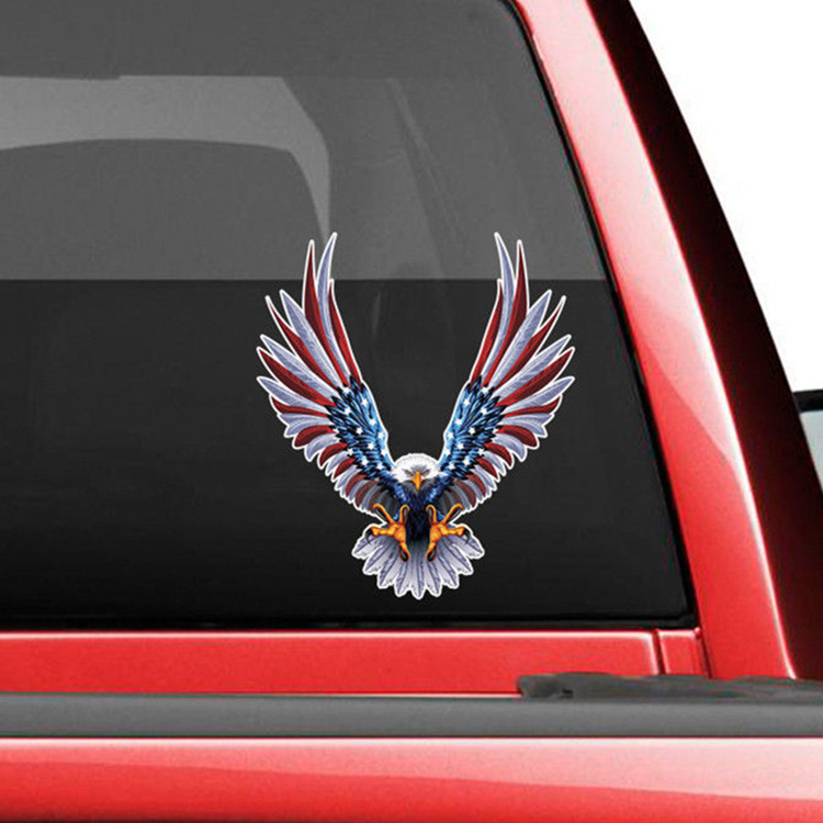 American Eagle Reflective Personalized Car Sticker American Eagle Sticker — view 2